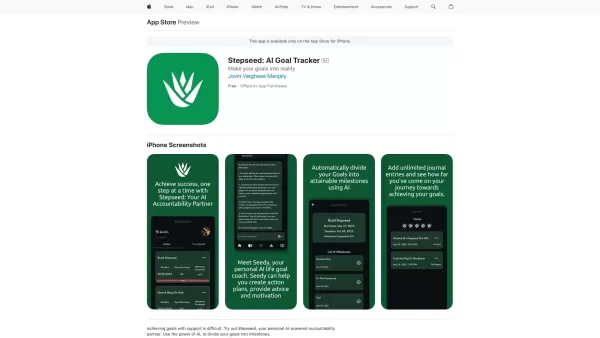 Stepseed: AI Goal Tracker