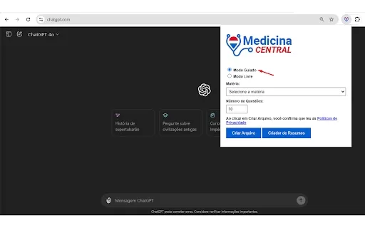 Medicina Central - ChatGPT Command Executor - Chrome Extension