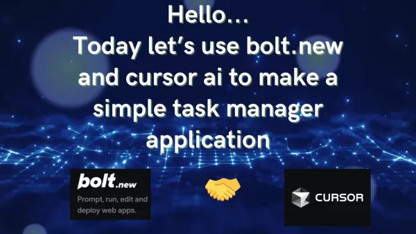 एक टास्क मैनेजर ऐप बनाएं Bolt.new और Cursor AI के साथ: एक ट्यूटोरियल