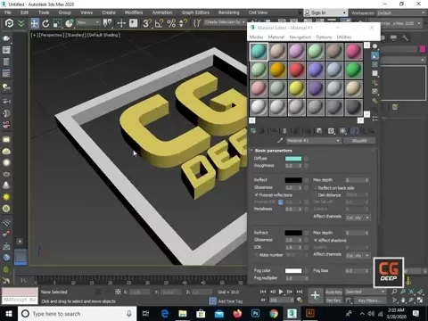 Bảng điều chỉnh trong 3DS Max