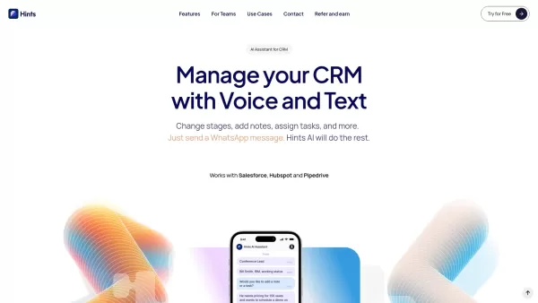 Hints: CRM AI Assistant