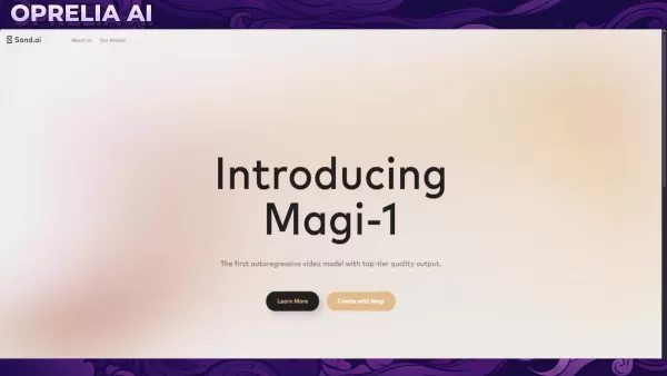 Magi-1 공개: 선구적인 AI 비디오 생성 기술