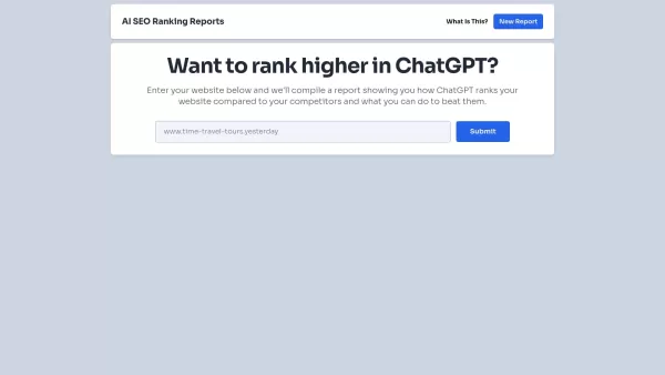 AI SEO Ranking Reports