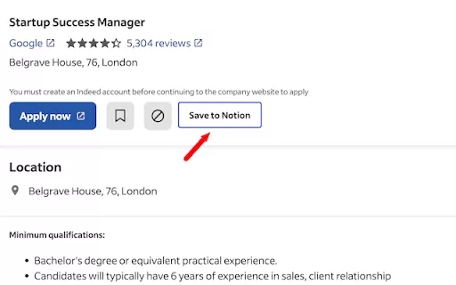 Job Application Tracker - Chrome Extension