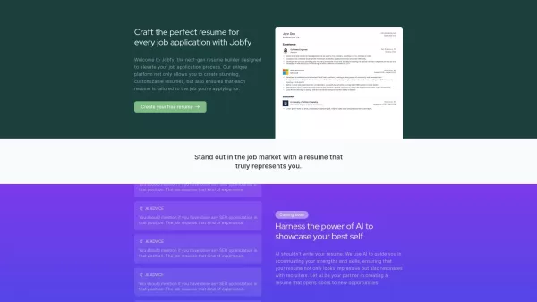 Jobfy - New gen resume builder