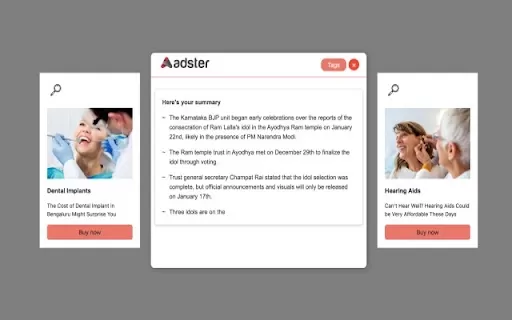Ask Adster AI - Chrome Extension