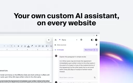 Rane AI Assistants - Chrome Extension