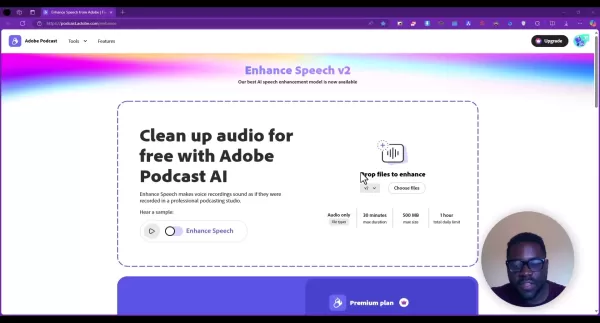 Функции Adobe Enhance Speech v2