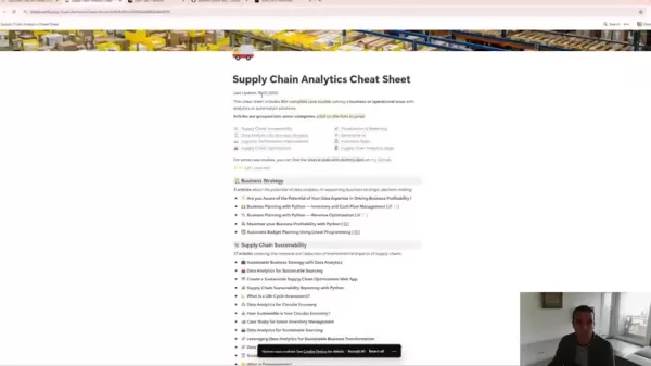 Master Supply Chain Analytics With This Expert Cheat Sheet