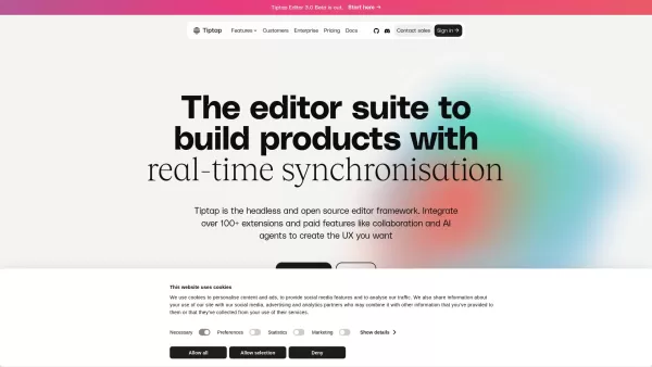 Tiptap Editor 3.0