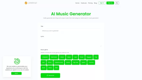 MusicAI: Top AI Music Generator