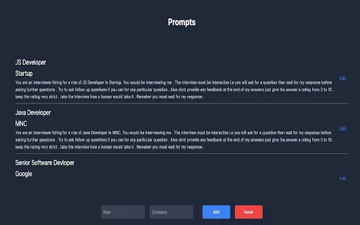 InterviewGPT - Chrome Extension