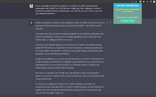 ChatGPT Chat Capture Chrome Extension - Chrome Extension