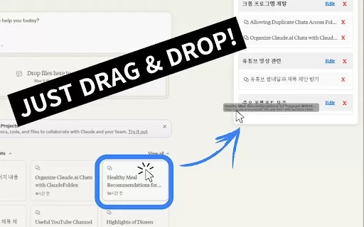 ClaudeFoldex - Chrome Extension