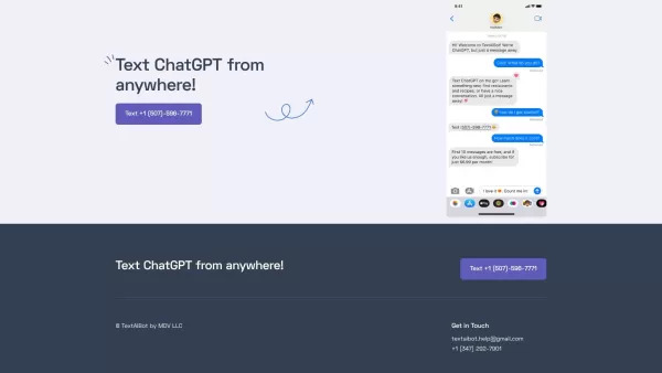 ChatGPT via Text