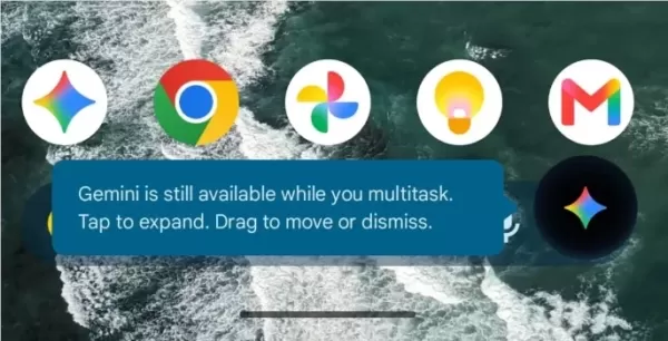 O Google Gemini aprimora os balões flutuantes para promover assistentes de IA leves