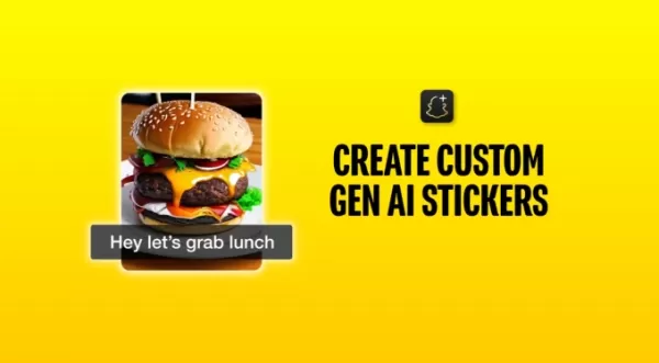 Schnittstelle zur Erstellung von Snapchat AI-Stickern