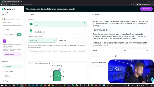 Formule Bot Résultats filtrés