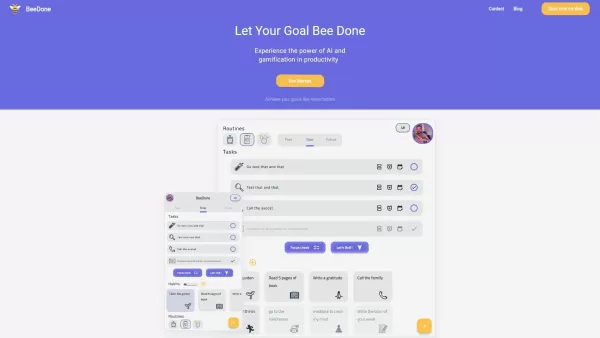 BeeDone - AI Gamified Productivity