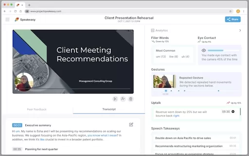 Speakeasy - Chrome Extension