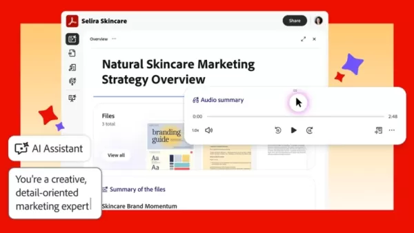Adobe 在其 Acrobat 產品中推出了 PDF Spaces 功能，將靜態的 PDF 檔案轉變為互動式 AI 工作區。此功能讓使用者能整合文件、連結和筆記，藉此生成由 AI 驅動的摘要、簡報及語音概述。該功能旨在簡化銷售、行銷、人力資源及個人用途的資訊分享流程，讓接收者能透過 AI 助理與內容互動，從而加速決策過程。