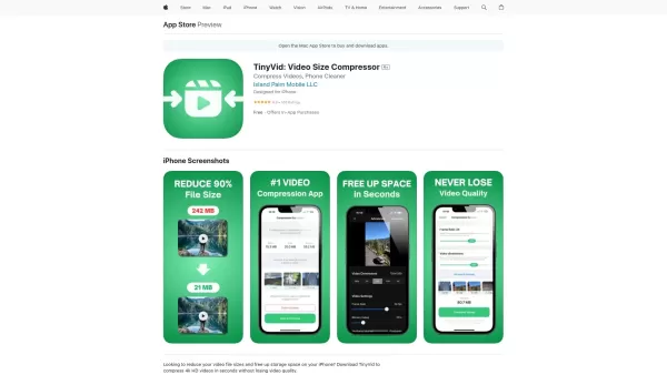 TinyVid: Video Compressor, Clean Storage