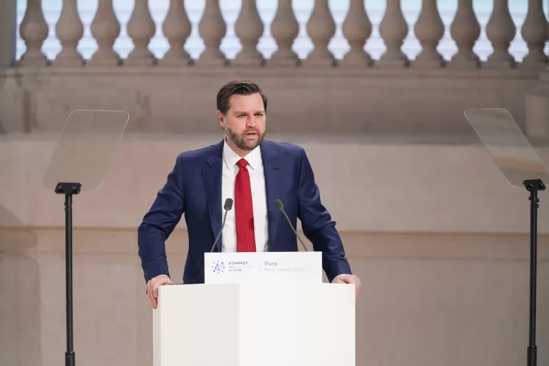 JD Vance Criticizes EU AI Regulations in Paris, Praises US Tech Leadership