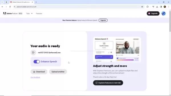 Adobe Podcast AI Preview Feature