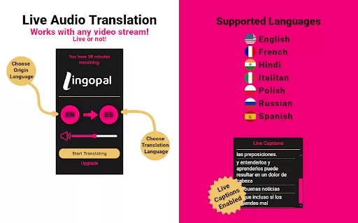 Lingopal Translate - Chrome Extension
