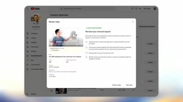 YouTube introduces new YouTube Studio features including AI-powered likeness detection for creators to manage unauthorized use of their image, an AI chatbot assistant (Ask Studio), an updated Inspiration tab with AI-generated video ideas, enhanced title/thumbnail A/B testing, and improved auto-dubbing with lip-sync tech. These tools aim to help creators grow and protect their channels.