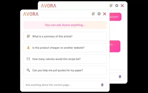 Avora - Chrome Extension