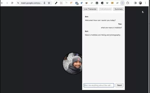 Google Meet - Call eXplorer