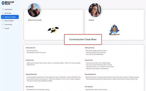 Behavior Sales - Chrome Extension