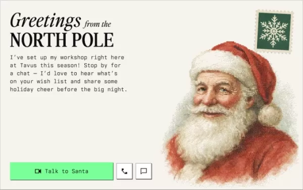 AI startup Tavus launched its improved AI Santa for the second year allowing users to video chat with the virtual figure The enhanced version sees gestures recalls conversations and can search the web Data logs are collected for safety with high engagement reported raising some concerns about child interactions