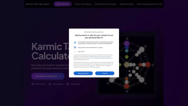Destiny Matrix Karmic Tail Calculator