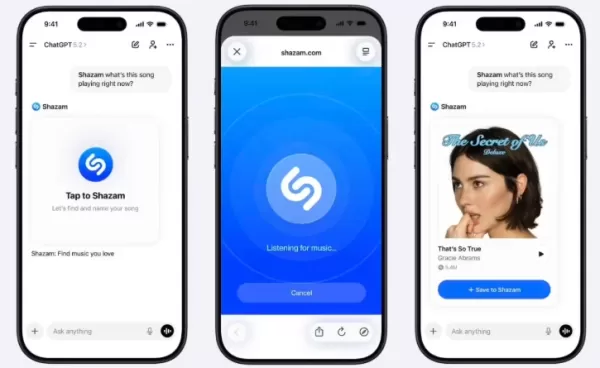 OpenAI Partners With Shazam to Roll Out Real-Time Music Recognition Feature