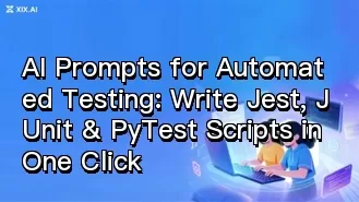 Promptes de IA para Testes Automatizados: Escreva scripts Jest, JUnit e PyTest com um único clique