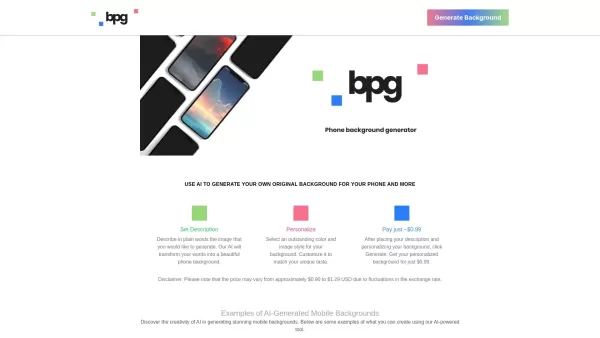AI Phone Brackground Generator