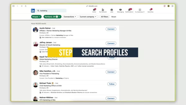 LinkedIn Поиск специалистов по маркетингу в Портленде