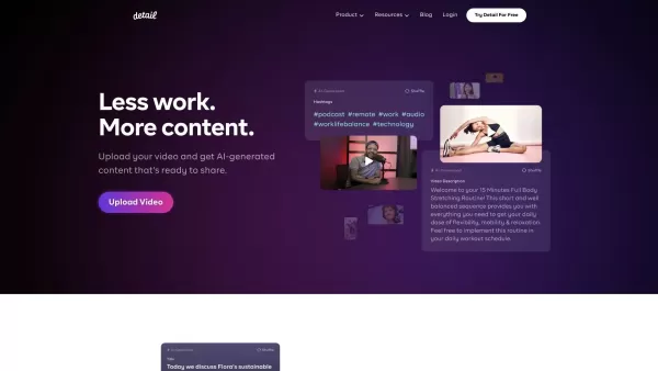 Detail AI Video Content Maker