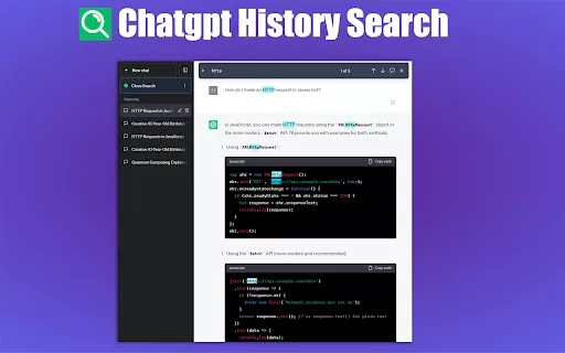 ChatGPT Conversation History Search Plugin - Chrome Extension