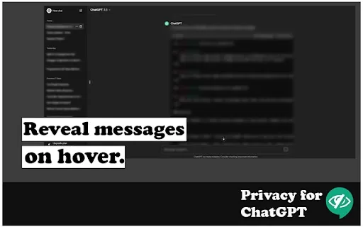 Privacy for ChatGPT - Chrome Extension
