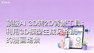 顶级AI 3D转2D背景工具:利用3D模型生成风格统一的漫画场景