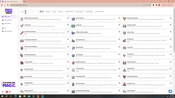 Magic School AI Search Results