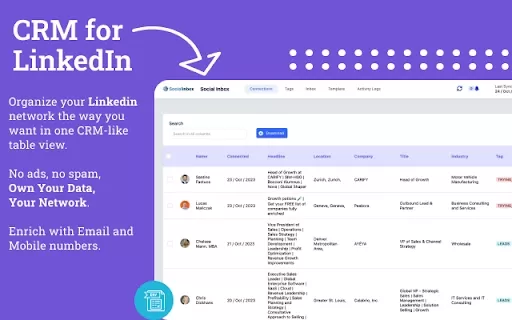 Linked CRM - Chrome Extension