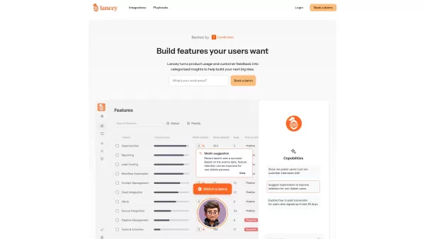 Lancey | AI Copilot for Product Teams