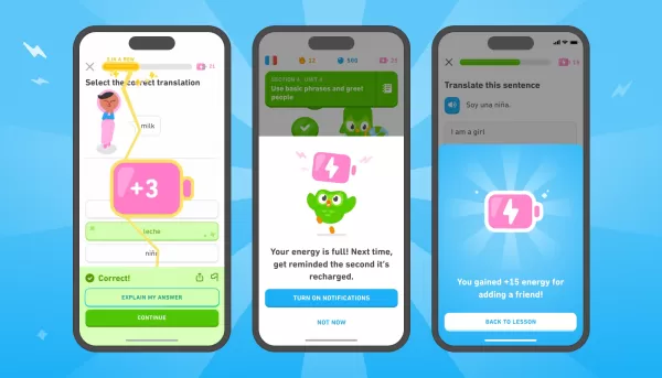 Duolingo Switches from Hearts to Energy System