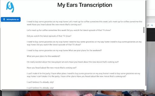 Privacy Sensitive Audio Transcription Tool - Chrome Extension