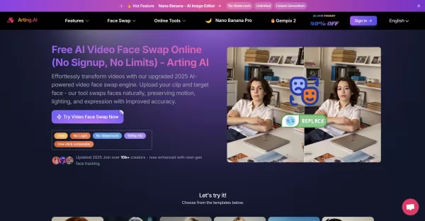 Free Unlimited Video Face Swap