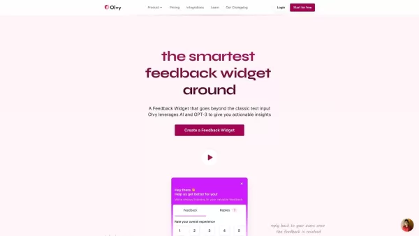 Feedback Widget by Olvy